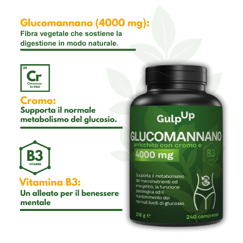 Glucomannano Purificato Forte -  240 Compresse