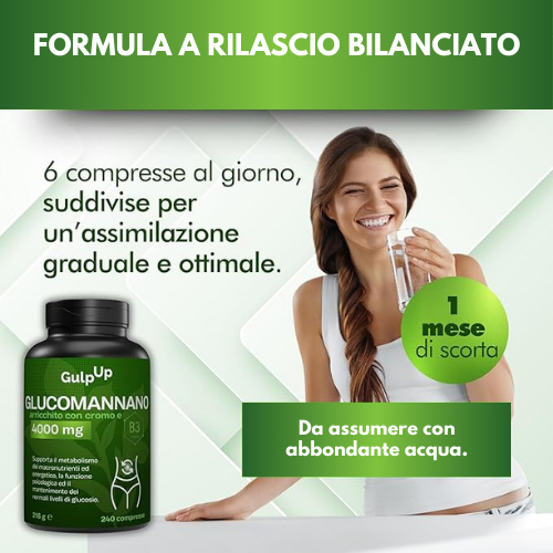 Glucomannano Purificato Forte -  240 Compresse