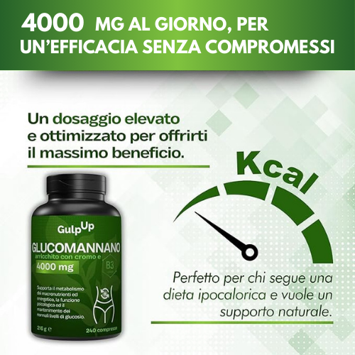 Glucomannano Purificato Forte -  240 Compresse
